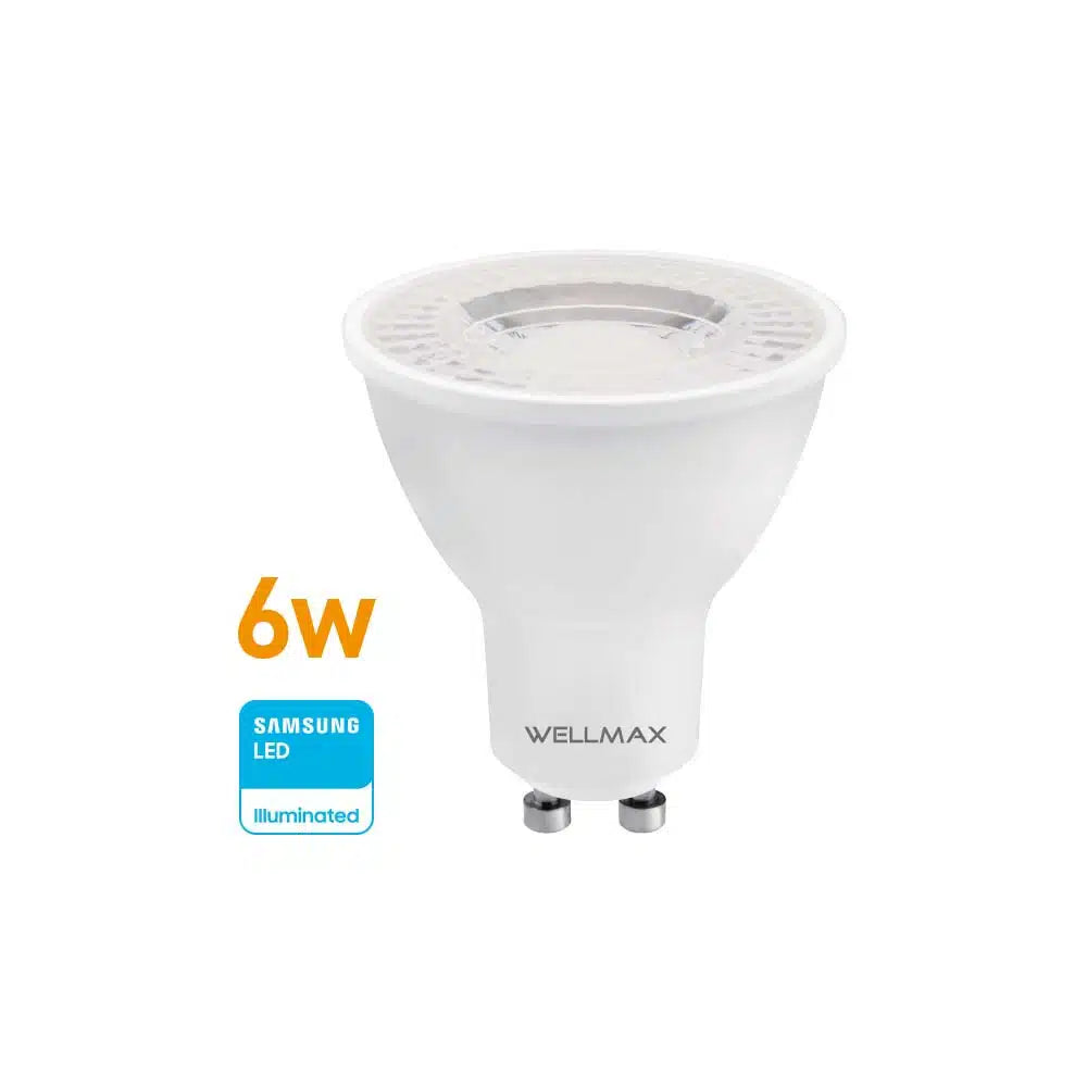 Dicroica Led 6W (equi 35w) GU10 Calida Wellmax