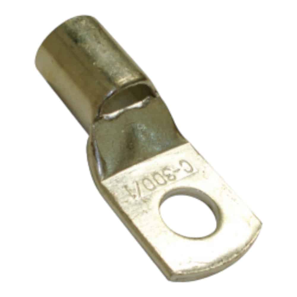 Terminal de compresion 25mm de cobre estañado