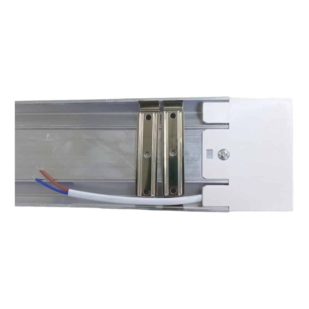 Tubo Luz Chato con Artefacto 120Cm 40W Luz Fria