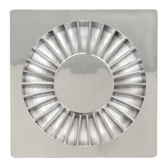 Rejilla Cromada Plastica 10x10cm Grap 4503Cr