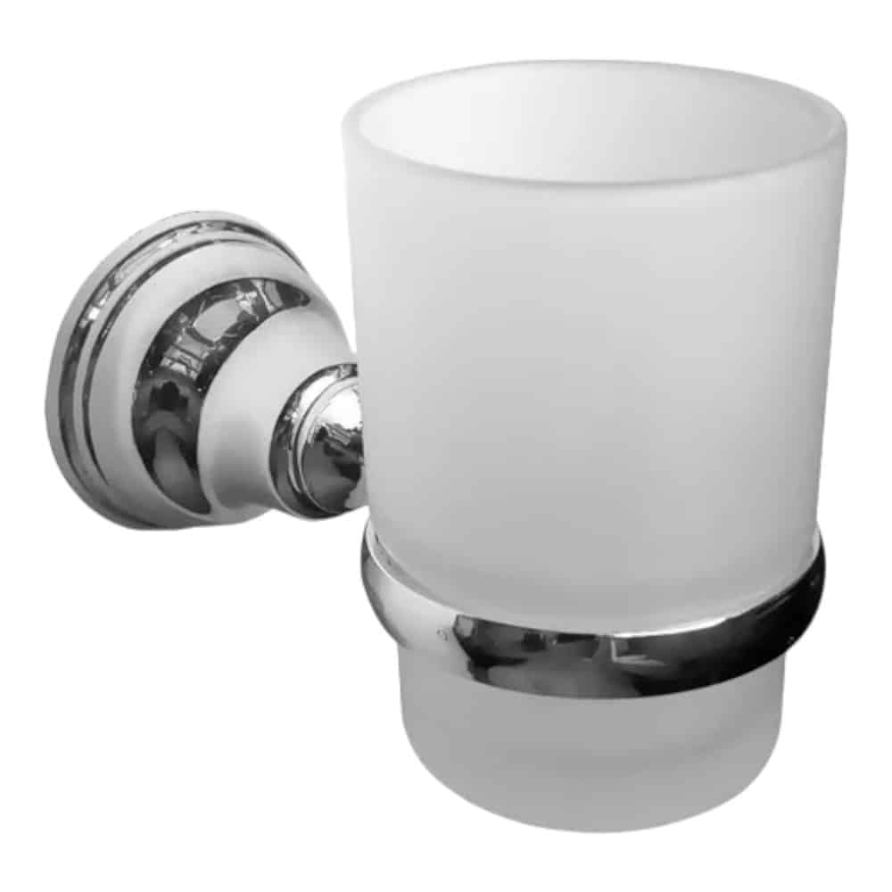Posa Vaso y Vaso de Vidrio Rimontti (51046)