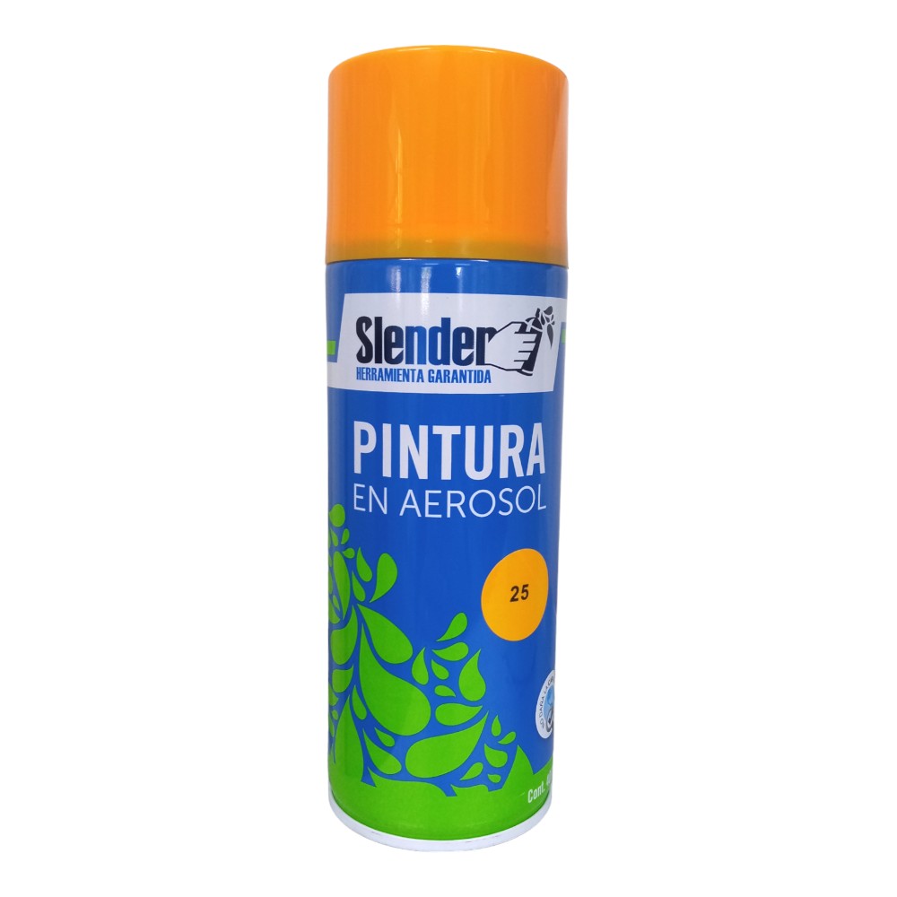 Pintura aerosol Slender 400ml Int/Ext Amarillo Colonial (25)