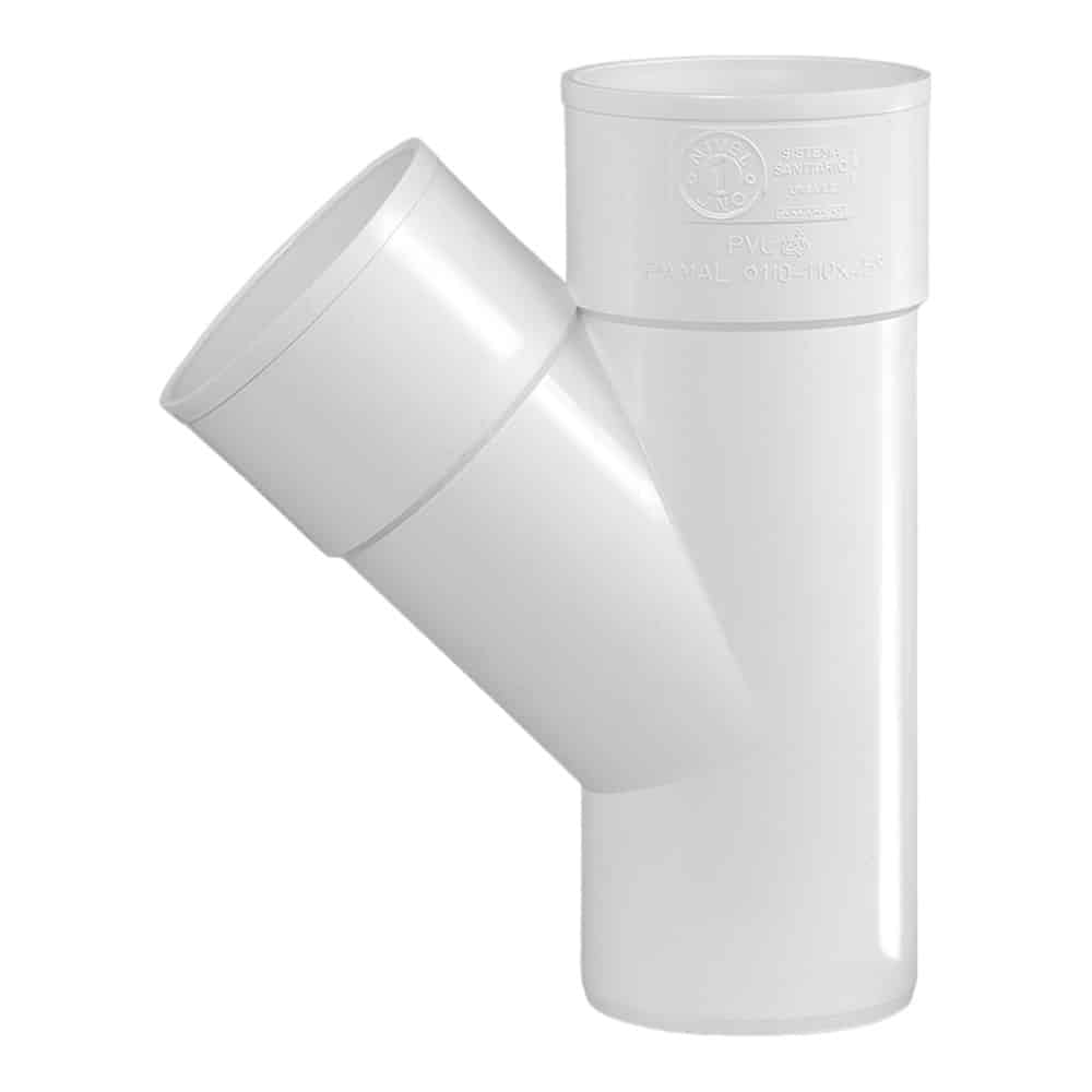 Ramal Y 45° M/H 63mm x 3,2mm. PVC