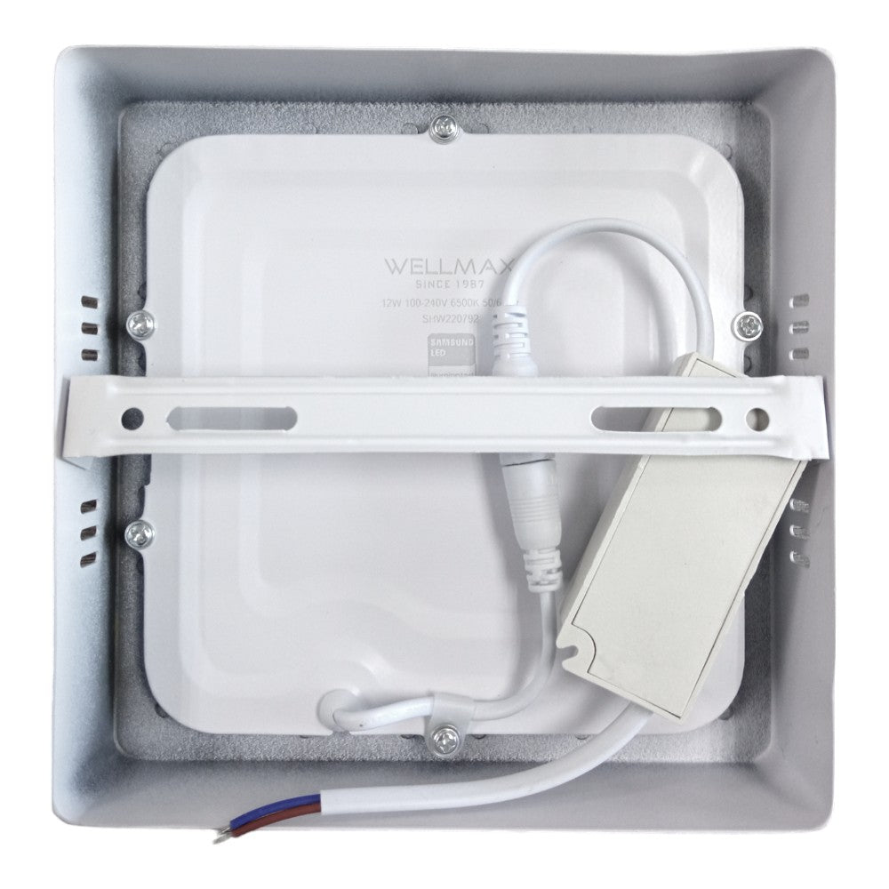 Panel LED Cuadrado 18w(1250Lúm)L:22cm Calido Wellmax