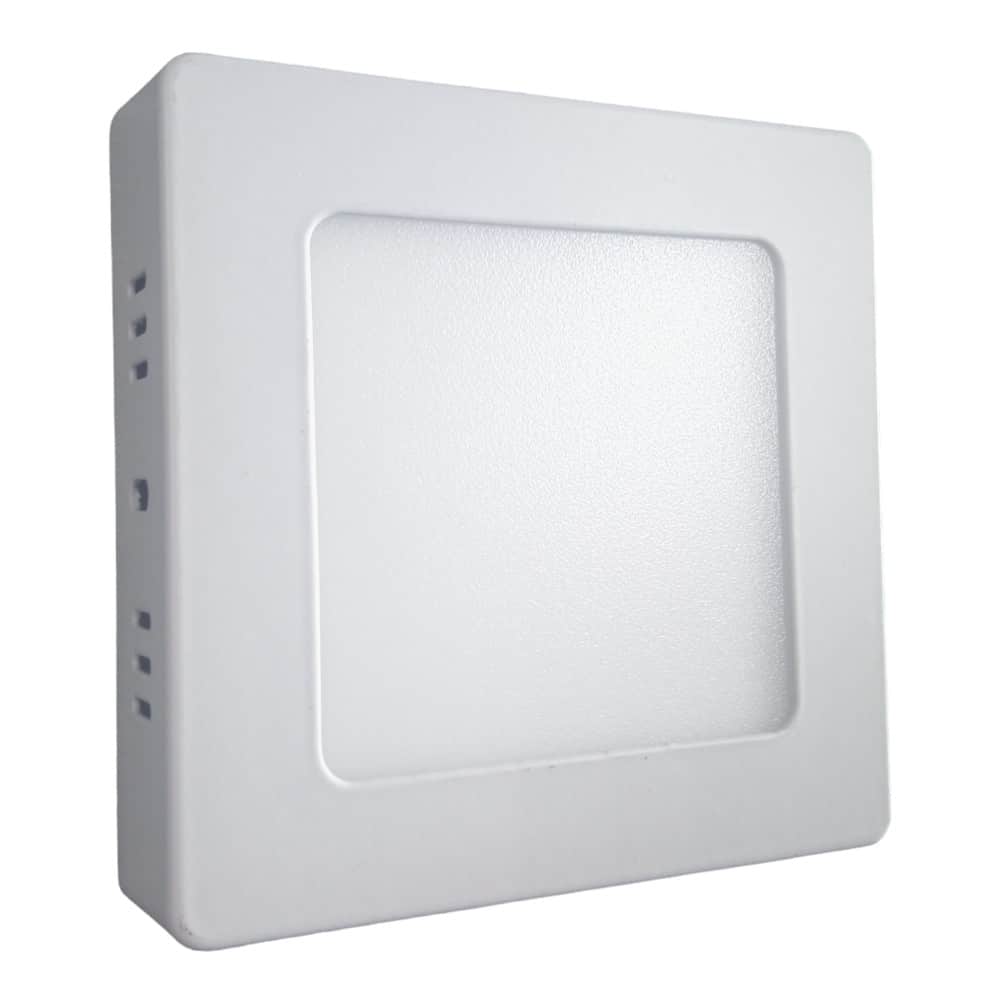Plafon Adosar 6W Cuadrado 12cm Luz Fria