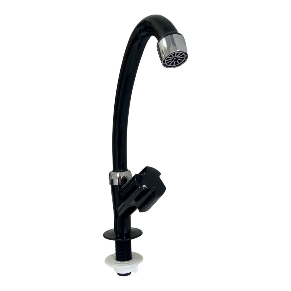 Grifo Cocina para Mesada Pico Alto Negro/Cromado Duda