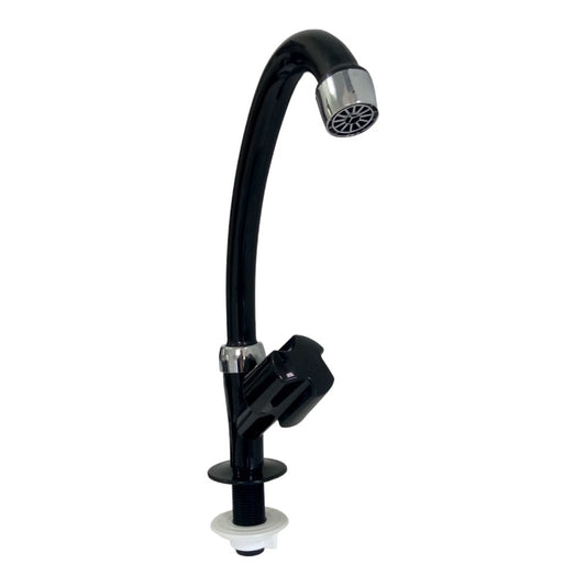 Grifo Cocina para Mesada Pico Alto Negro/Cromado Duda