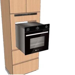Horno de Empotrar a Gas Vidrio Templado Negro