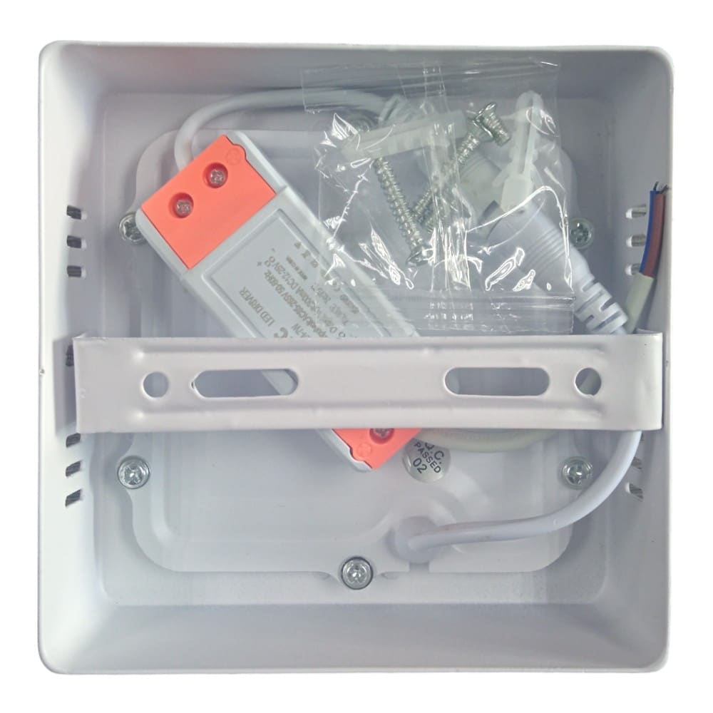 Plafon Adosar 6W Cuadrado 12cm Luz Fria
