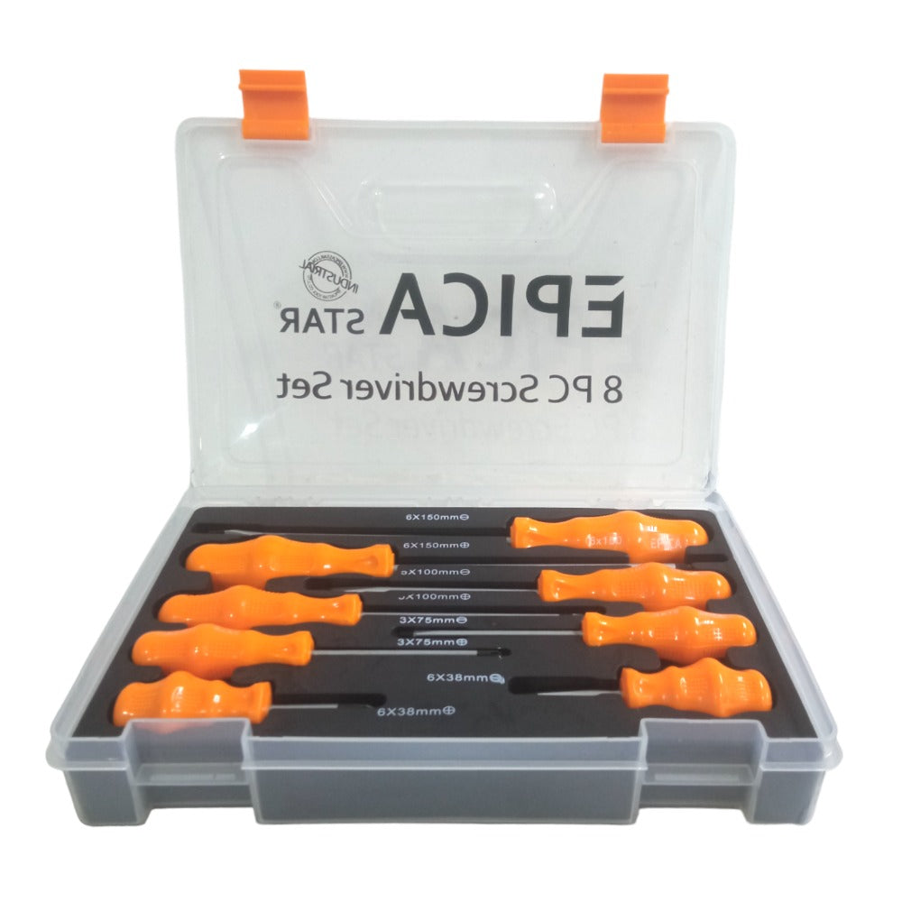 Caja 8 Destornilladores Phillips/Paleta