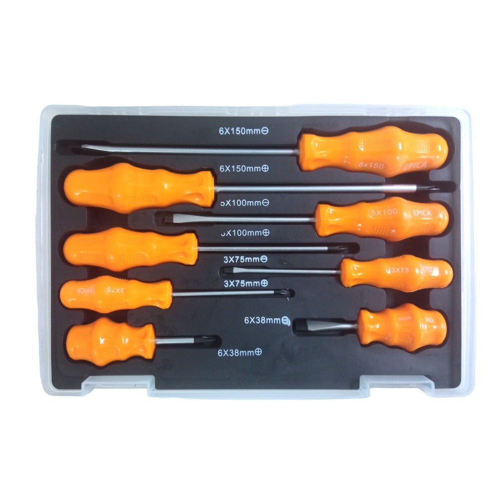Caja 8 Destornilladores Phillips/Paleta