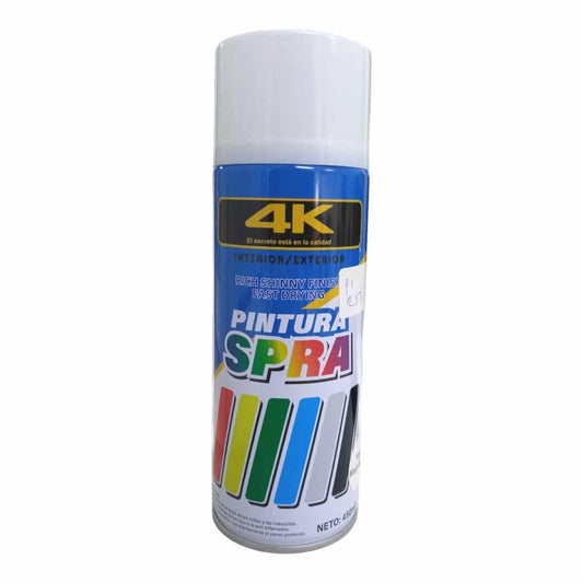 Pintura Aerosol Blanco Mate Int/Ext 450ml 4K (1007)