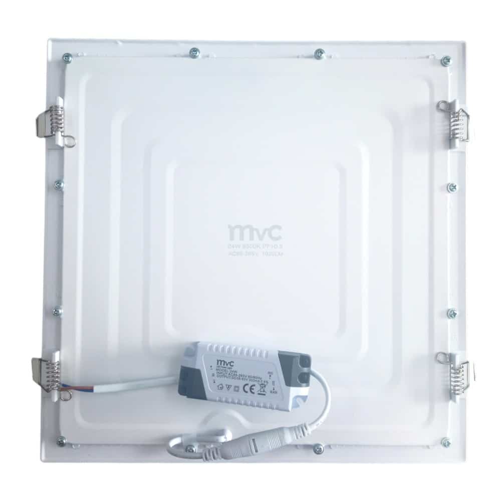 Plafon Embutir 24W Cuadrado 30cm Luz Calida
