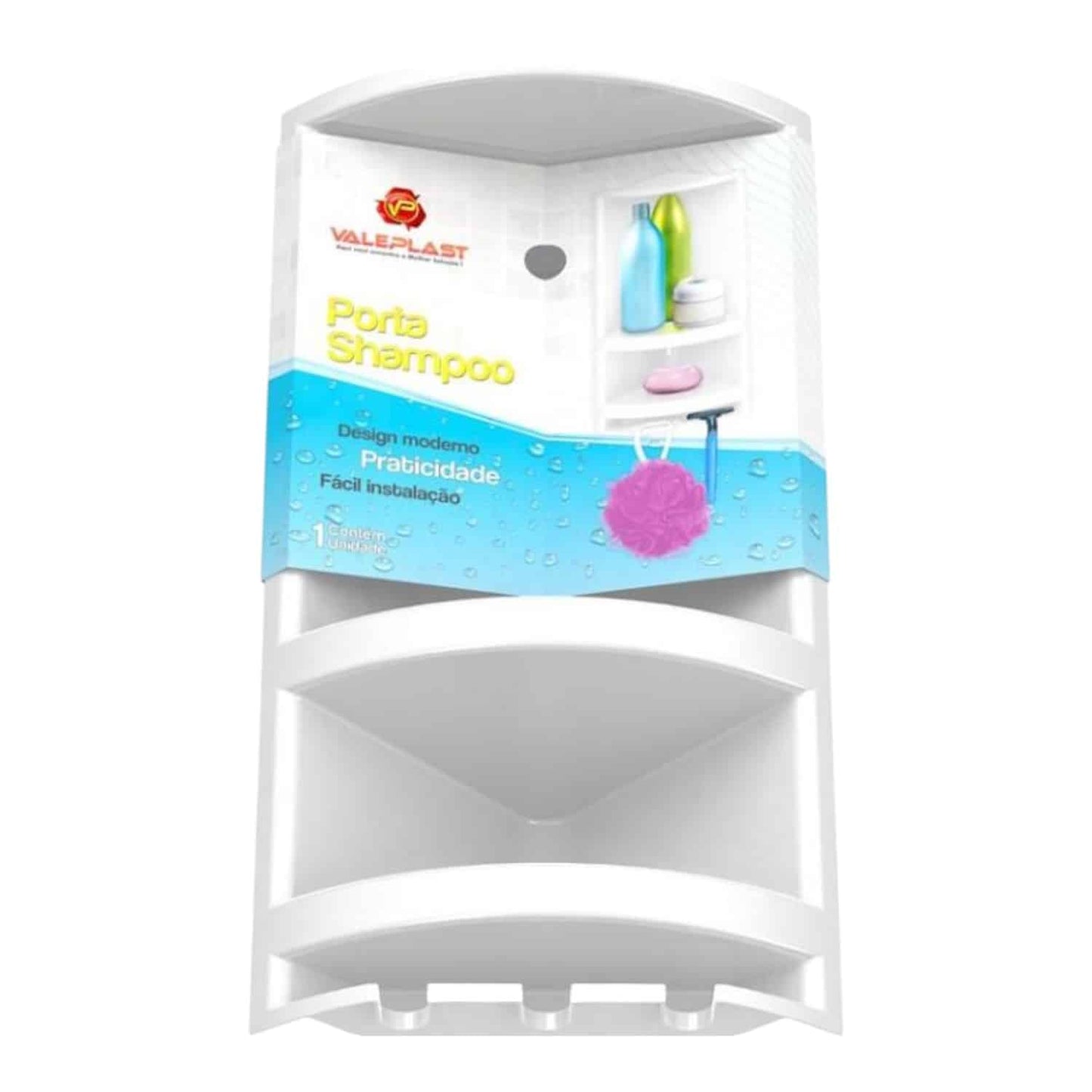 Esquinero P/Baño Color Blanco 38X20X14 Valeplast