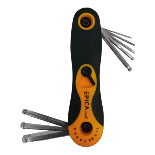 Juego de llaves Allen con encastre bolita 8pcs