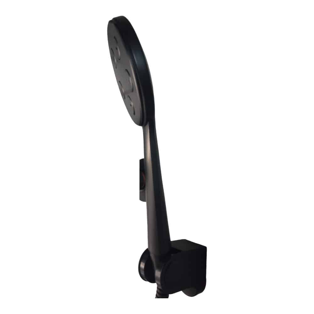 Monocomando Bañera Plano con Transf Negro 35mm Wico (54302)