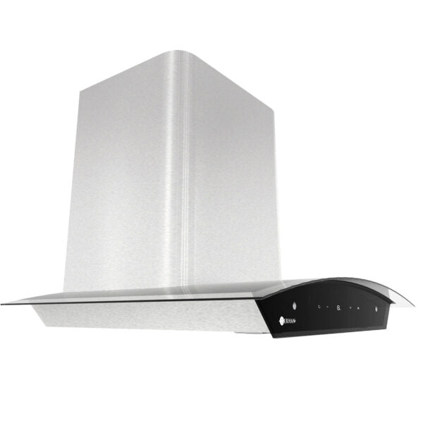 Campana Digital Terhan Vidrio Templado Curvo/Acero Inox 60Cm