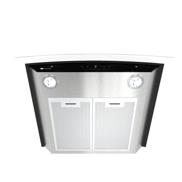 Campana Digital Terhan Vidrio Templado Curvo/Acero Inox 60Cm