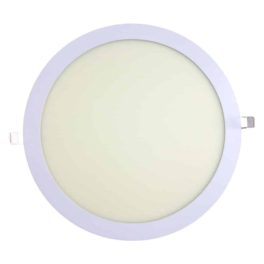 Plafon De Embutir Redondo 30Cm 24W Luz Calida