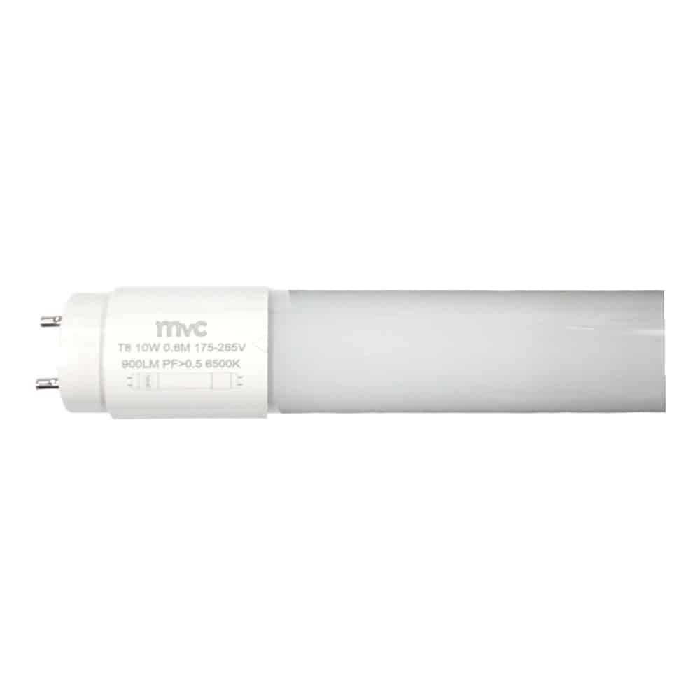 Tubo de Luz Led 60cm 10W T8 Vidrio Luz Fria