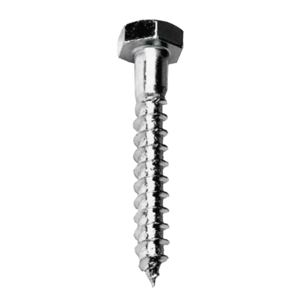Tirafondo 3/16¨ x 2¨ (50mm) Galvanizado (caja 200 Uni.)