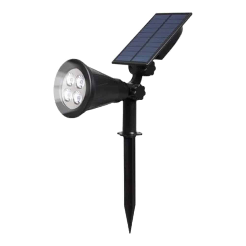 Foco Solar de Jardin 2W Luz Fria