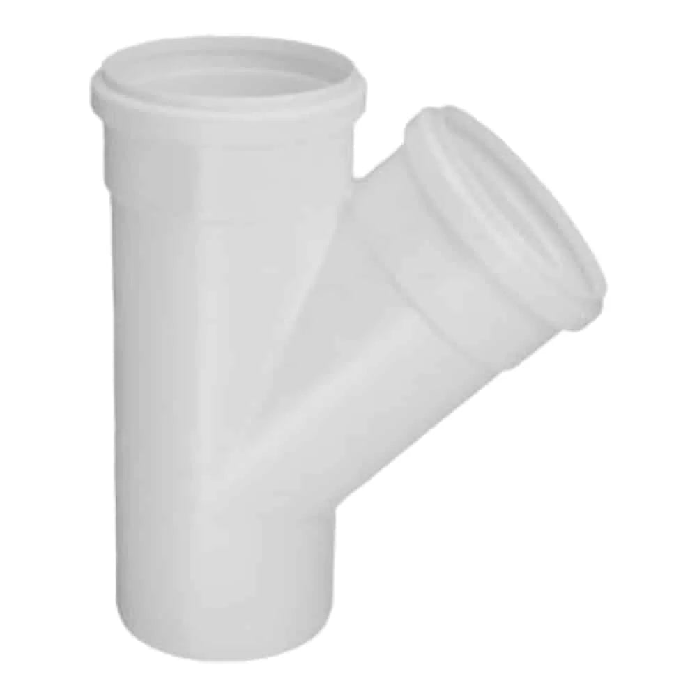 Ramal Y 45° M/H 100mm x 1,8mm PVC Liviano Krona