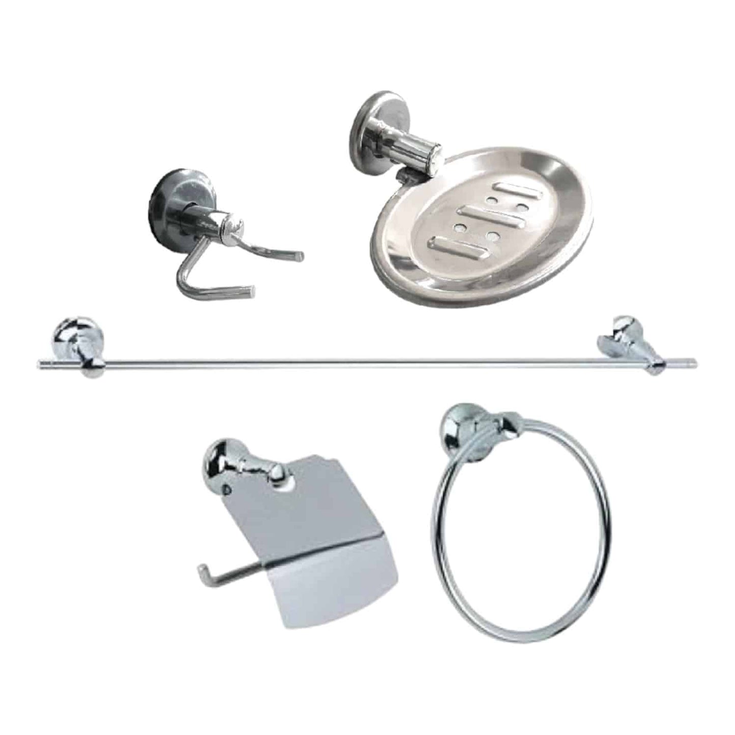 Accesorios de Baño 5 piezas en Acero Inox Unika