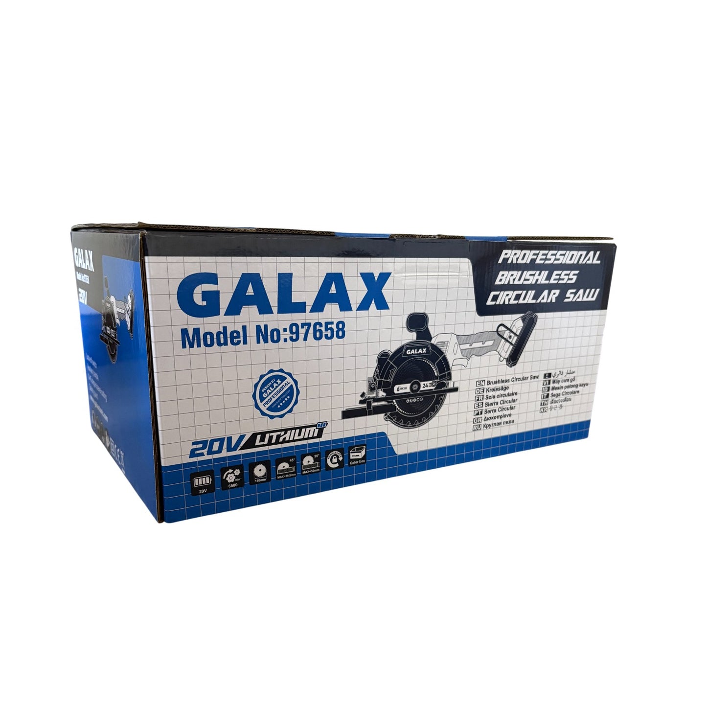 Sierra Circular BRUSHLESS 20V con Batería 4.0Ah y Cargador