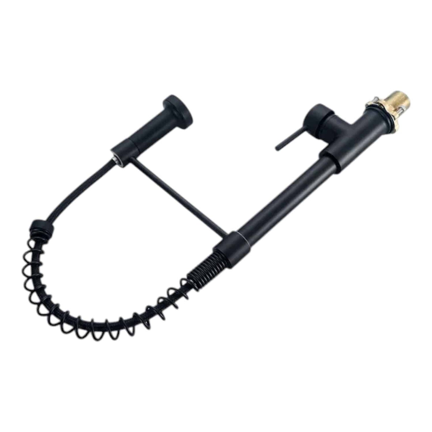 Monocomando Pico Extensible Lavaplatos Ac Inox. Negro Koen