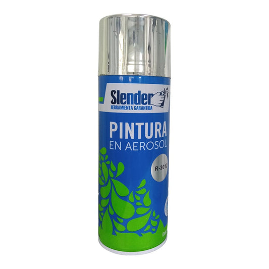 Pintura aerosol Slender 400ml int/ext Cromo Brill (R-3012)