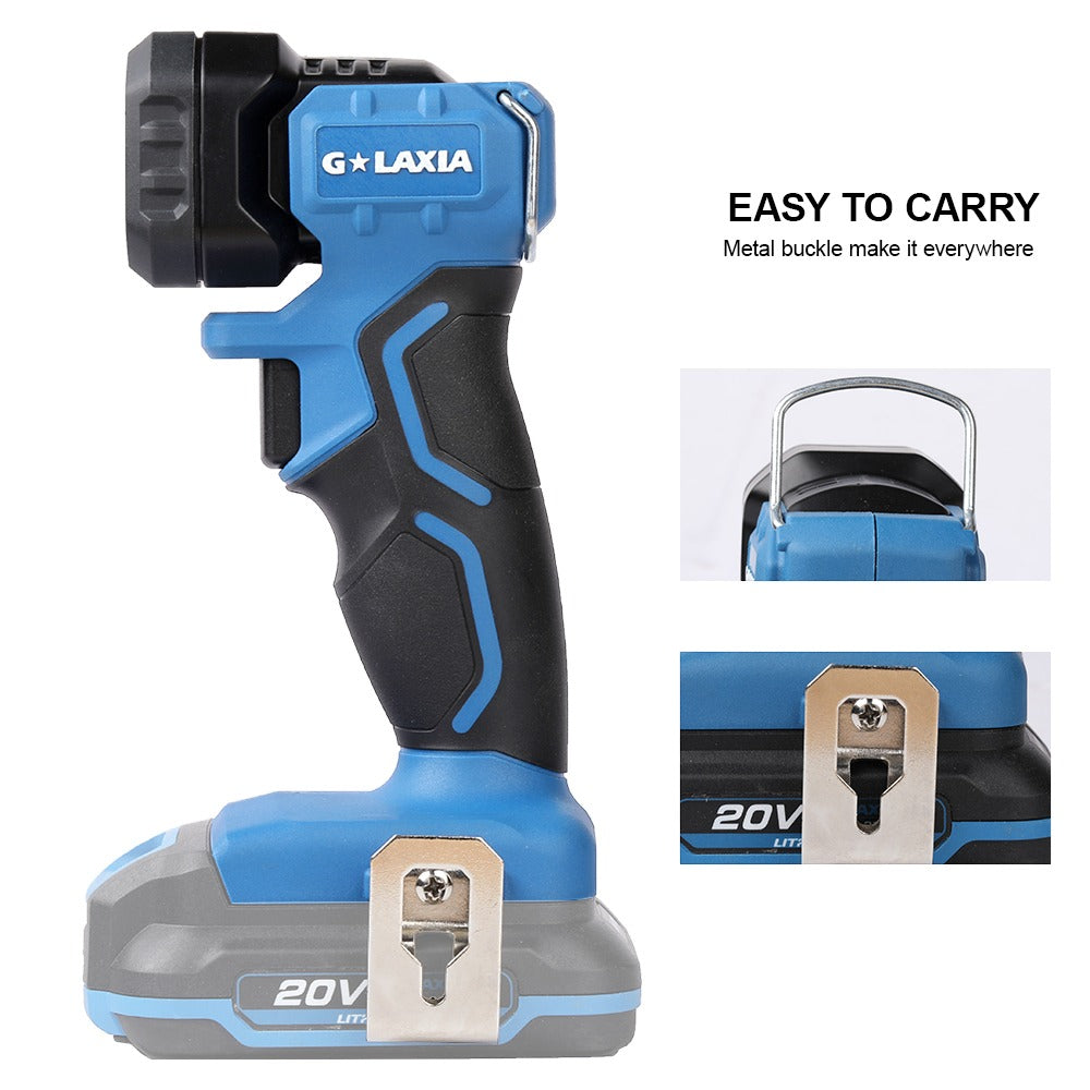 Foco Linterna Led De Mano 20V – SIN BATERÍA NI CARGADOR