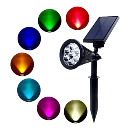 Foco Solar de Jardin 2W 7 Colores