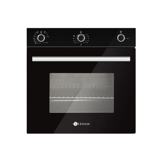 Horno de Empotrar a Gas Vidrio Templado Negro