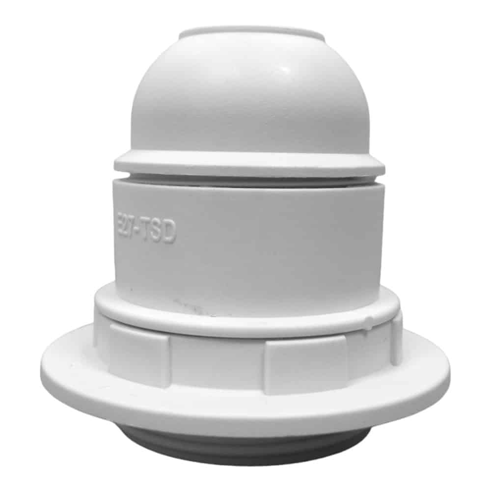Portalampara de Colgar E27 Blanco C/Aro (71132)