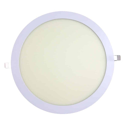 Plafon De Embutir Redondo 30Cm 24W Luz Calida