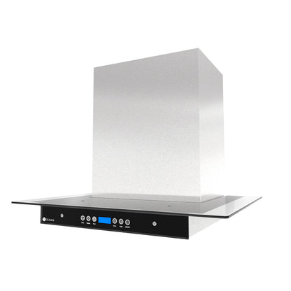 Campana Digital Vidrio Templado Plano/Acero Inox 60Cm Terhan