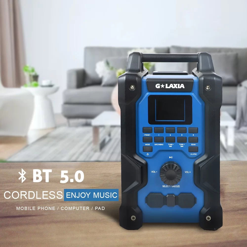 Parlante Radio De Trabajo 20V – SIN BATERÍA NI CARGADOR