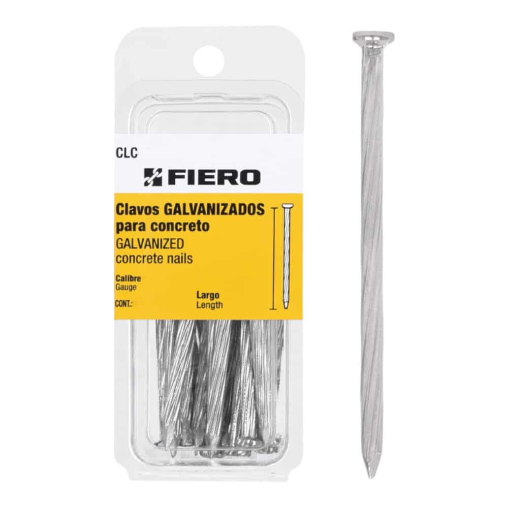 Clavo Galvanizados Para Concreto 3¨ Pack 12 Unidades