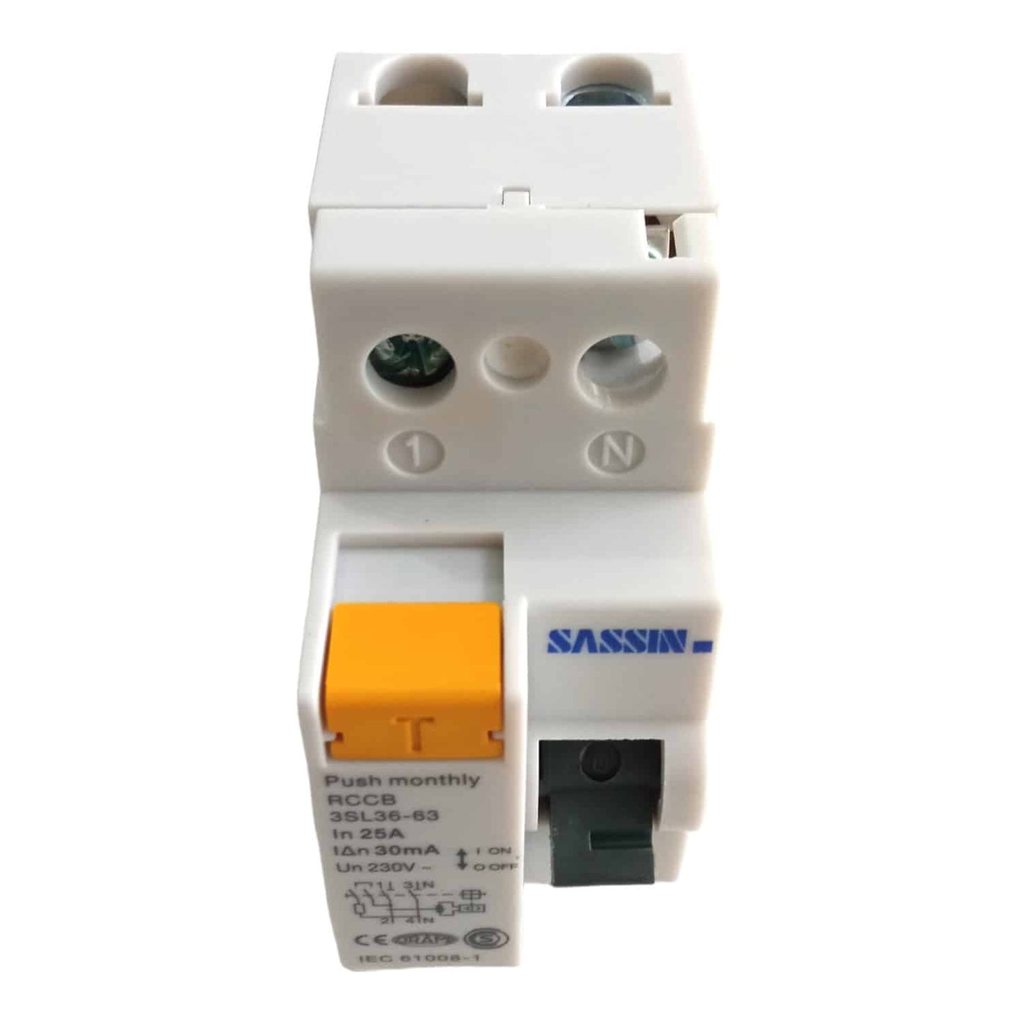 Diferencial Bipolar (2P) 25Amp en 30mA Sassin