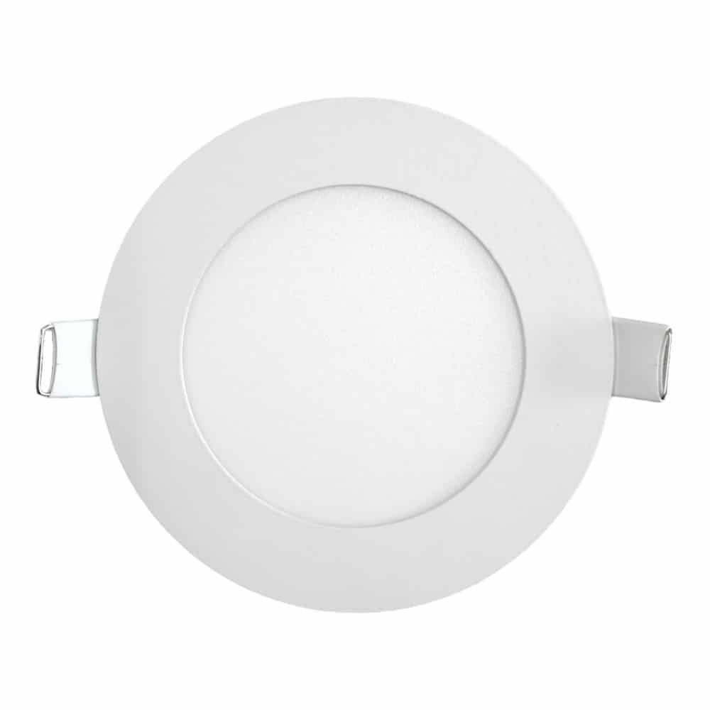 Plafon De Embutir Redondo 12Cm 6W Luz Calida