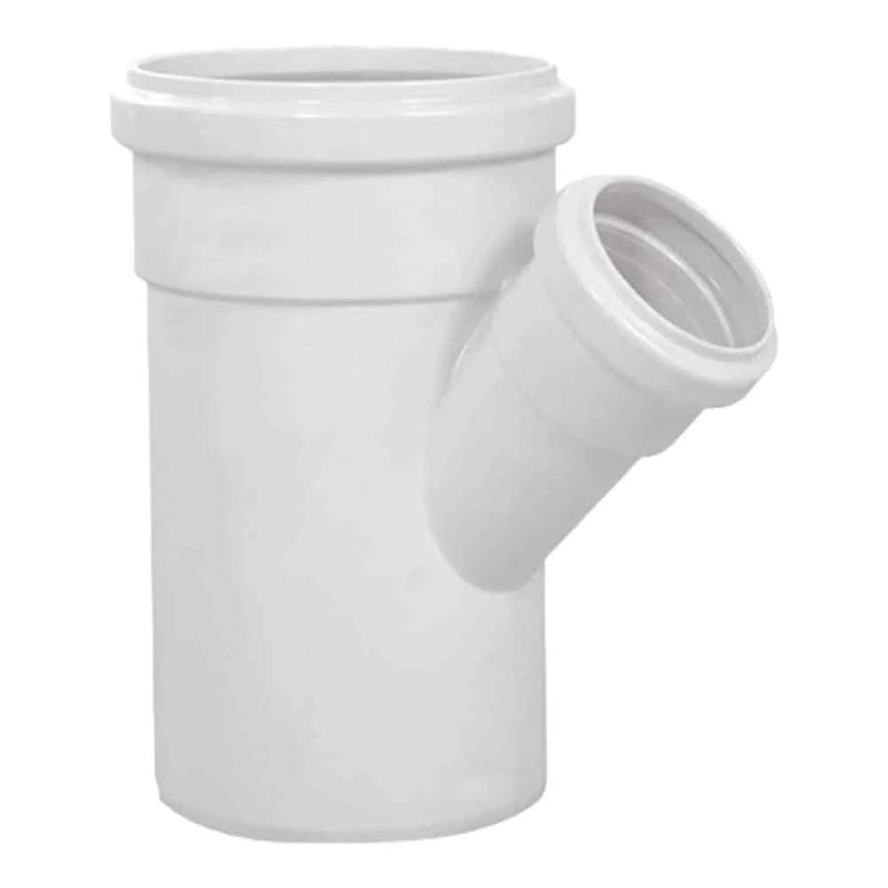 Ramal Y 45° Reduccion M/H 100x50 x 1,8mm PVC Liviano Krona