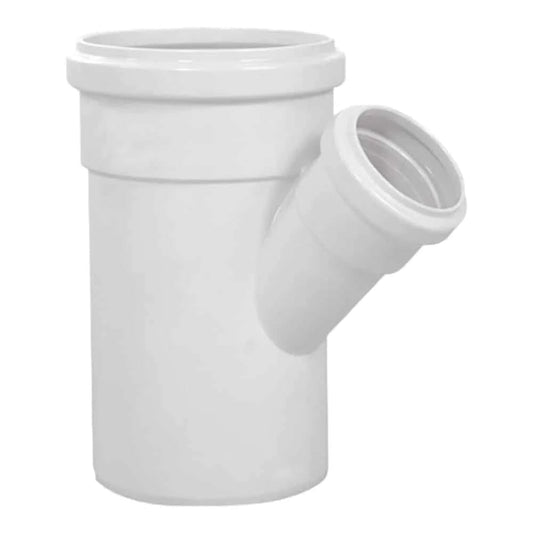 Ramal Y 45° Reduccion M/H 100x50 x 1,8mm PVC Liviano Krona