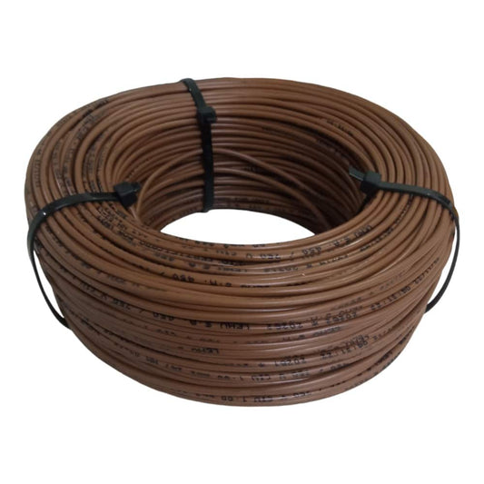Cable Multifilar 1mm Marron Rollo 100mts.