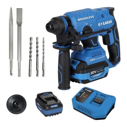 Rotomartillo 20V Brushless 2.2J (1 Bat-4Ah Y Carg 4Ah)