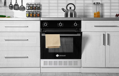 Horno de Empotrar a Gas Vidrio Templado Negro