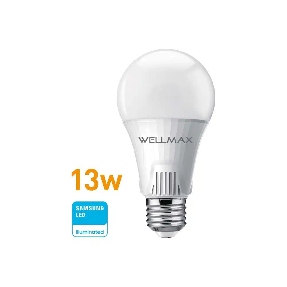Lámpara Led 13W (equi 115w) A65-E27 Calida Wellmax