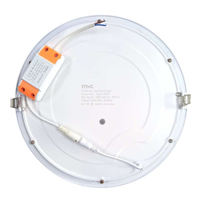 Plafon De Embutir Redondo 30Cm 24W Luz Calida