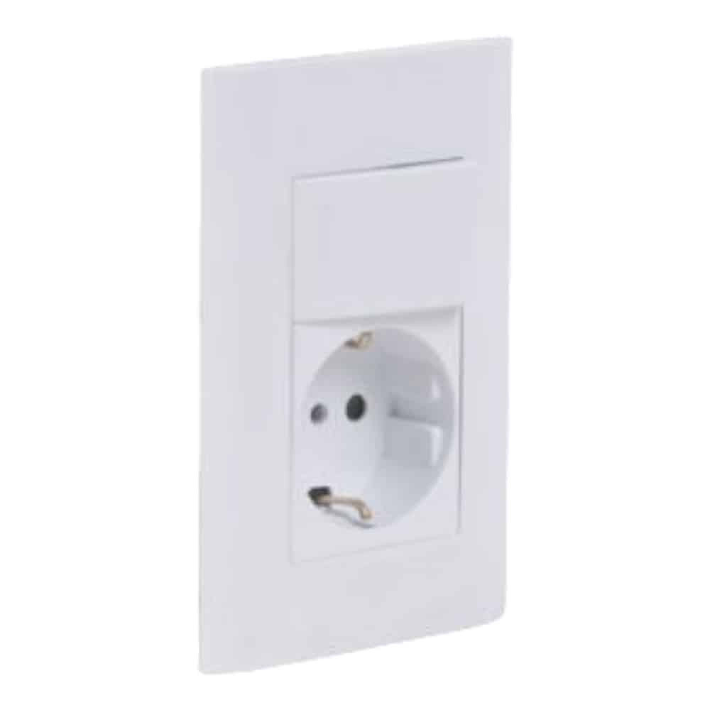 Conjunto Interruptor Bipolar y Toma Schucko (2835M)