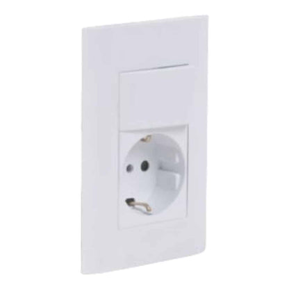 Conjunto Interruptor Bipolar y Toma Schucko (2835M)